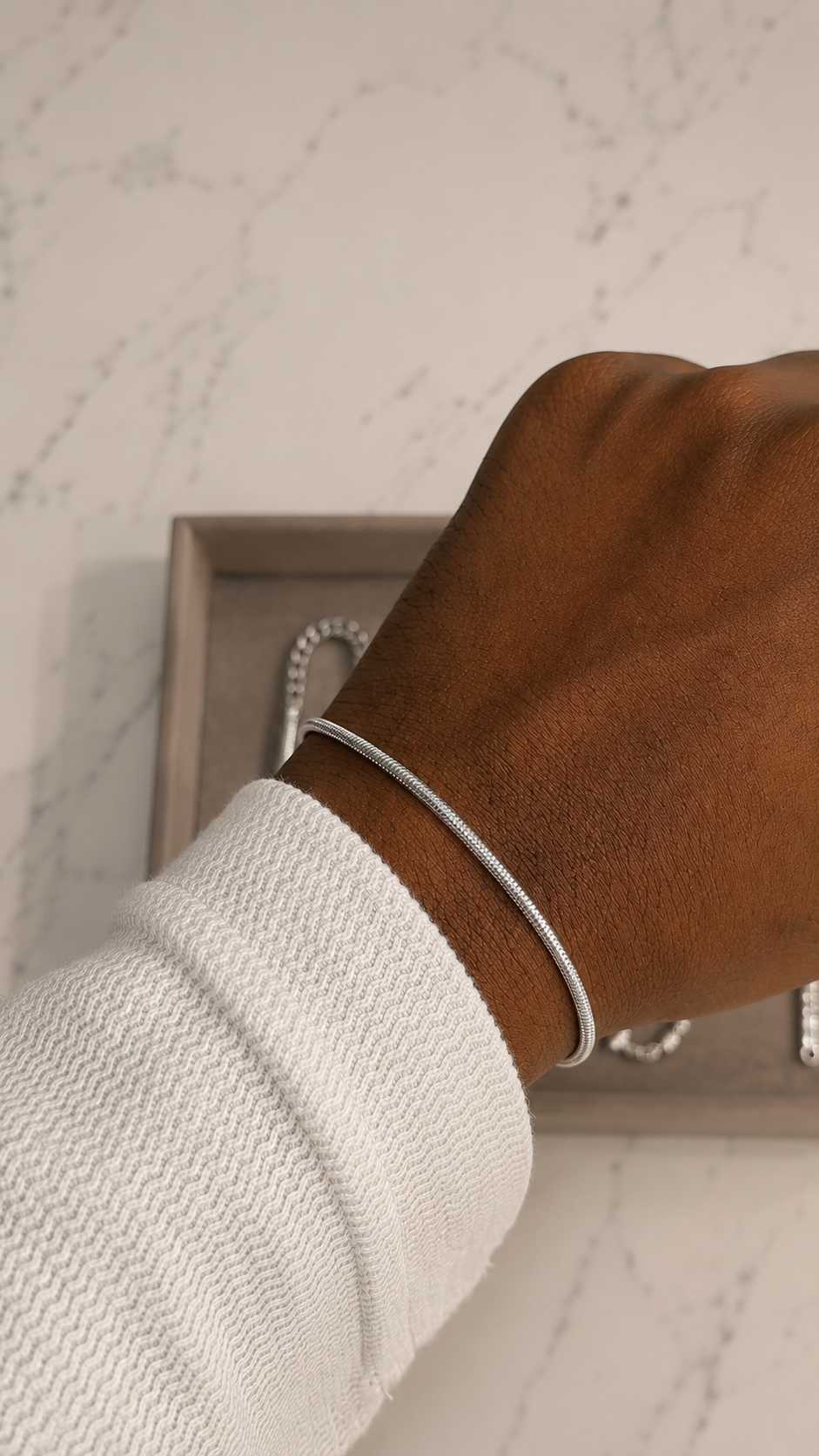 2 mm Snake Chain Bracelet- Unisex Size