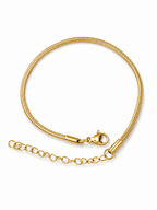 2 mm Snake Chain Bracelet- Unisex Size