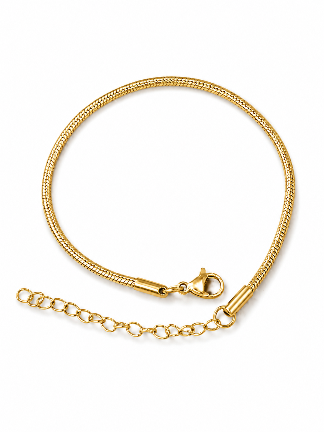 2 mm Snake Chain Bracelet- Unisex Size