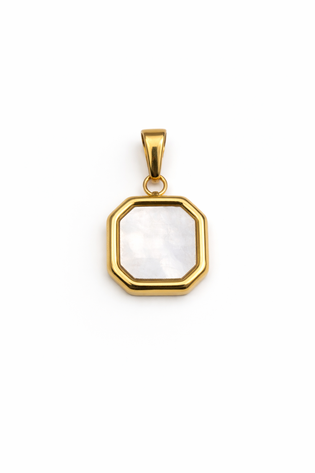 Square Pendent - White Pearl