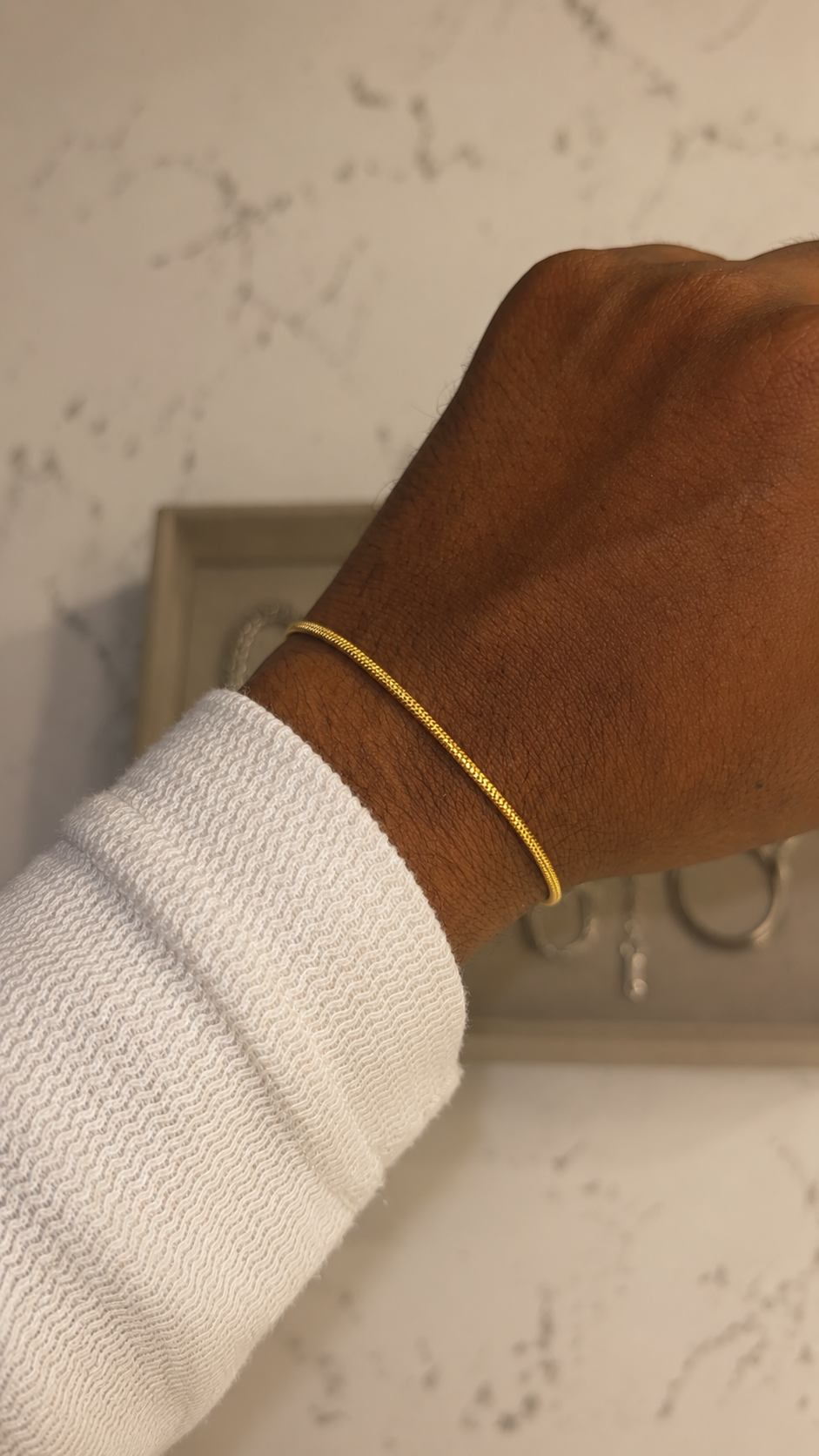 2 mm Snake Chain Bracelet- Unisex Size