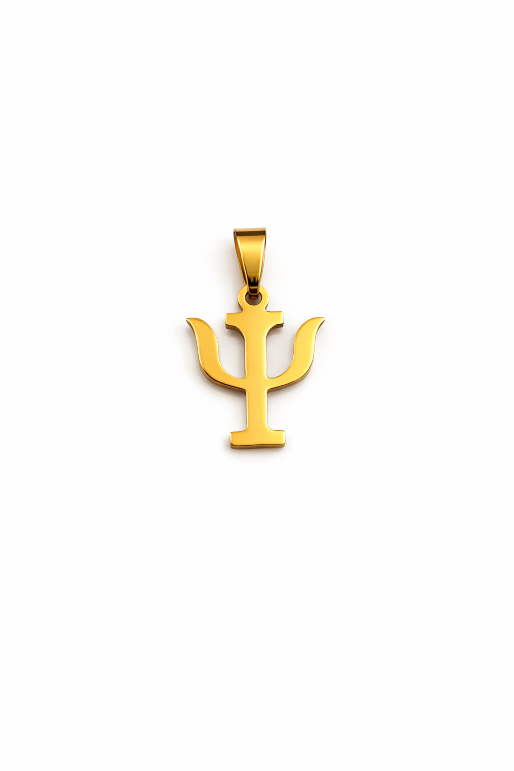 Small Trishul only Pendent Gold