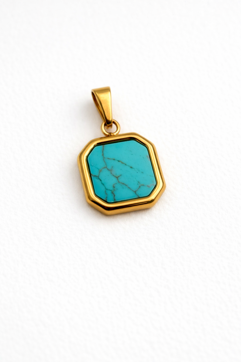 Blue Square Pendent