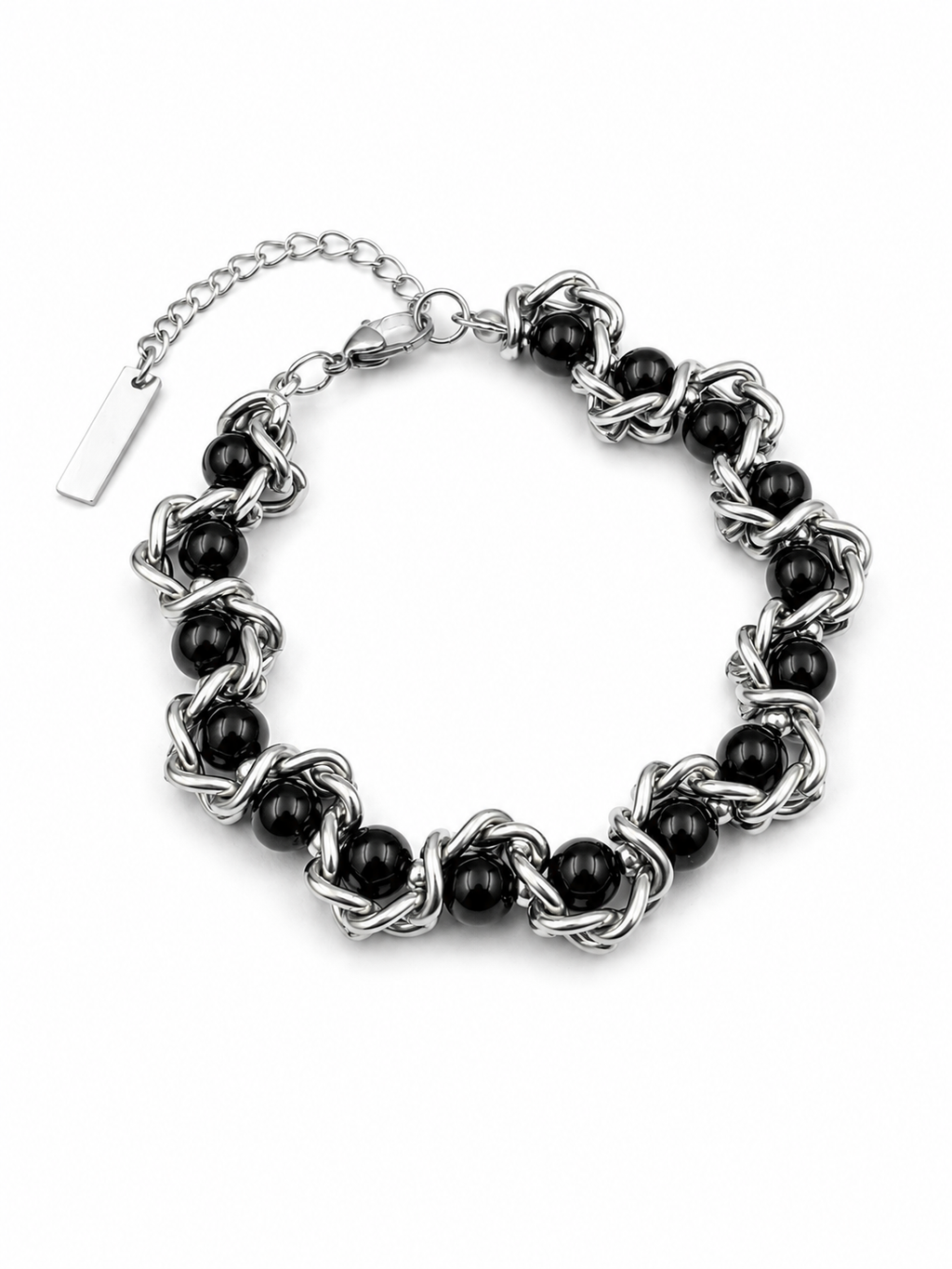 Fusion - Chain Bracelet- knot bracelet Black