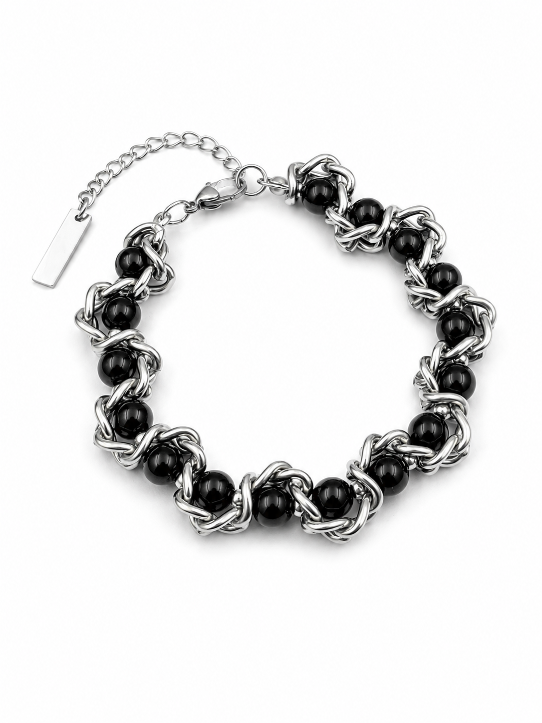 Fusion - Chain Bracelet- knot bracelet Black