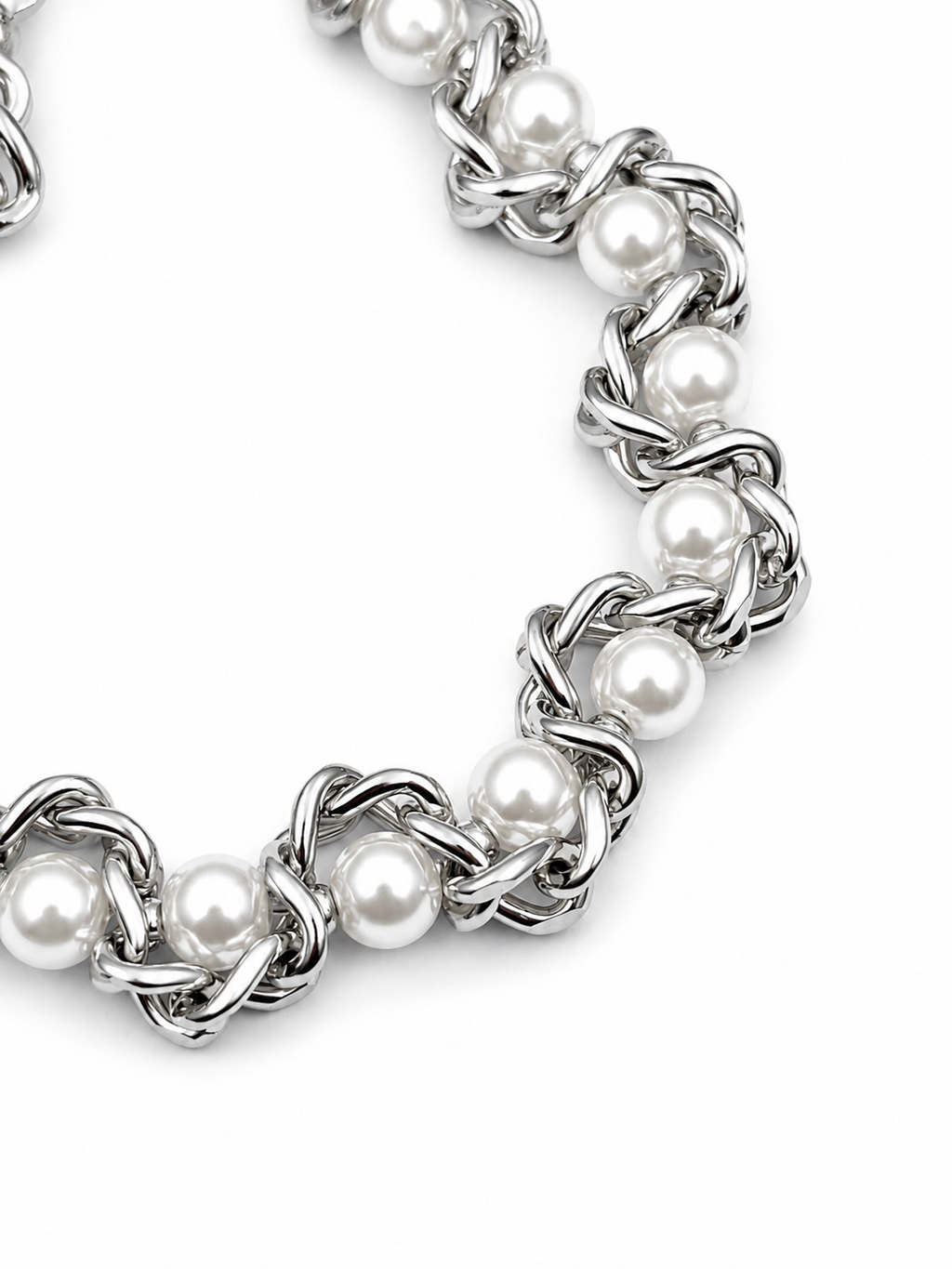 Fusion - Chain Bracelet- knot bracelet - Pearl
